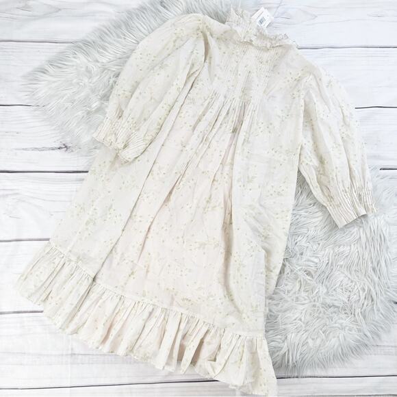 Rebecca Taylor Women's Short Sleeve Adela Ruffle Dress in White Size XS - Picture 5 of 5